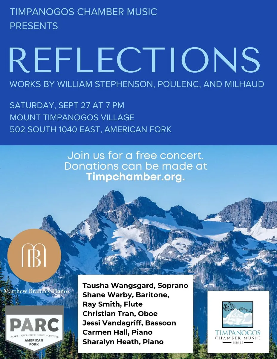 Poster for the Reflections community concert