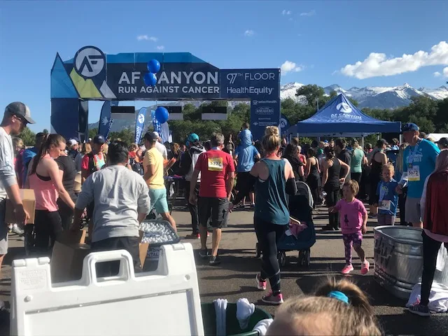 American Fork Cancer Run participants